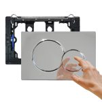 Dual-Flush Actuator Plate for Concealed Cisterns Polished Chrome Compatible with 115.770.21.5 Sigma01 Series - Image 3