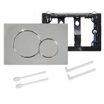 Dual-Flush Actuator Plate for Concealed Cisterns Polished Chrome Compatible with 115.770.21.5 Sigma01 Series - Image 4